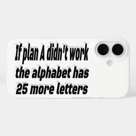 プランAのモチベーションの引用文 Case-Mate iPhoneケース (裏面 (横))