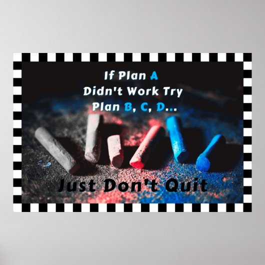 「プランA」の壁前向きアートのポスター ポスター (正面)