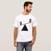 プランBのBitcoinプランB時間Bitcoin平均を受け入れる Tシャツ (正面フル)