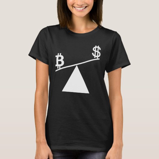 プランBのBitcoinプランB時間Bitcoin平均を受け入れる Tシャツ (正面)