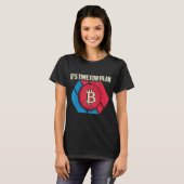 プランBビットコインレトロBtc暗号通貨の時間 Tシャツ (正面フル)
