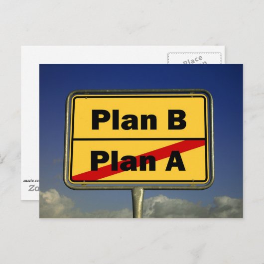 プランB ポストカード (正面/裏面)