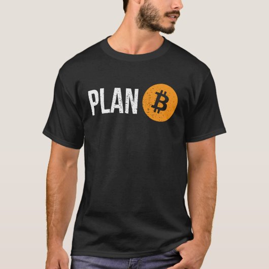 プランB Bitcoinヴィンテージ暗号通貨取引 Tシャツ (正面)