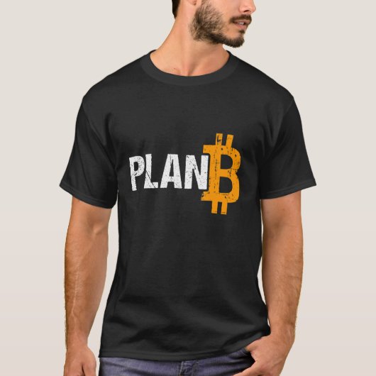 プランB Bitcoin暗号通貨 Tシャツ (正面)