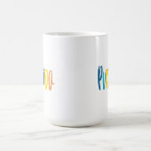 プラヴィダコスタカラフルリカモットー コーヒーマグカップ (中央)