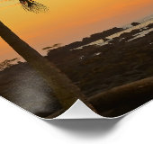 プラヴィダコスタリカサンセットビーチアートプリント ポスター (コーナー)