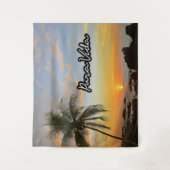 プラヴィダコスタリカサンセットビーチタペストリ タペストリー (正面)