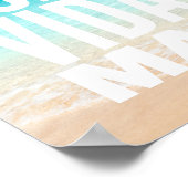 プラヴィダメシャカサインコスタリカサーフィン ポスター (角)