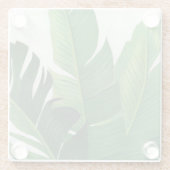 プラヴィダ – トロピカルア葉イズ ガラスコースター (裏面)