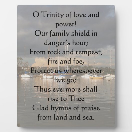 プラークに強い永遠救の父 フォトプラーク (正面)