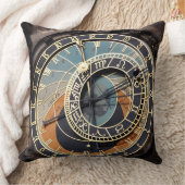 プラークの天文時計 クッション (ブランケット)