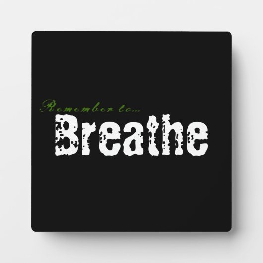 プラークを吸い込むのを忘れないで フォトプラーク (正面)