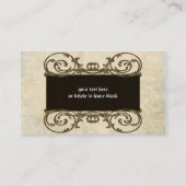 プラーク華美ヴィンテージゴシックスチームパンクビジネスカード 名刺 (裏面)