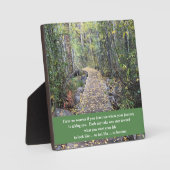 プラーク・ジャーニー・ウッズ フォトプラーク (正面)