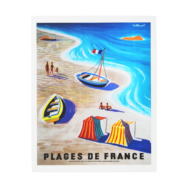 プラージュ・ド・フランス メタルプリント (正面)