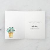 プラ熱狂するントレディ誕生日カード サンキューカード (内部)