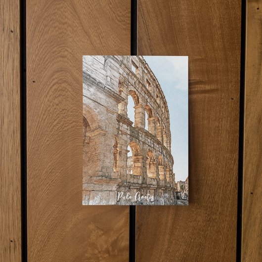 プラ素晴らしクロアチアシティランドマークトラベル ポストカード