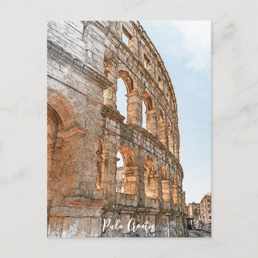 プラ素晴らしクロアチアシティランドマークトラベル ポストカード (正面)