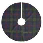 プラ素朴イドエレガントクラシックホリデイタータンチェック ブラッシュドポリエステルツリースカート (正面)