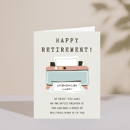 プリおもしろいンタHappy Retirement Card 招待状