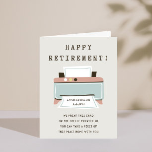 プリおもしろいンタHappy Retirement Card 招待状