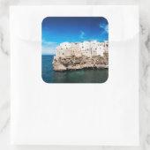 プリアの崖の上にポリニャーマーレの家 スクエアシール (バッグ)
