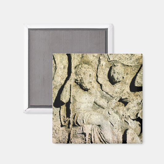 プリアモス王とヘクバ王を描いたフリーズ マグネット (正面/裏面)