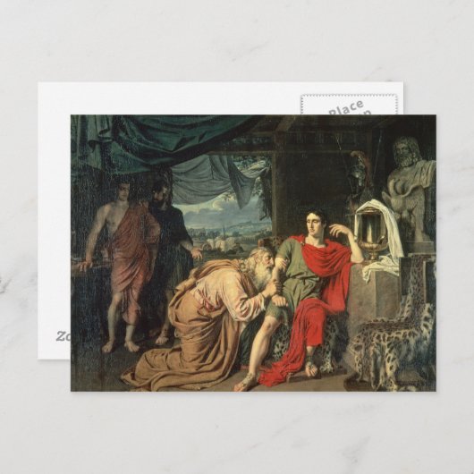 プリアモス王はアキレウスに～の帰還を頼んだ ポストカード (正面/裏面)