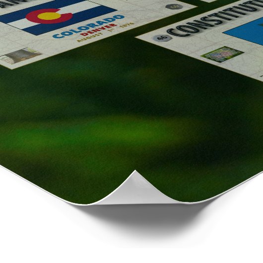 プリアンブルの完成度 – 米国憲法 ポスター (角)