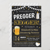 プリガーケガーベビーシャワー招待状 招待状 (正面/裏面)