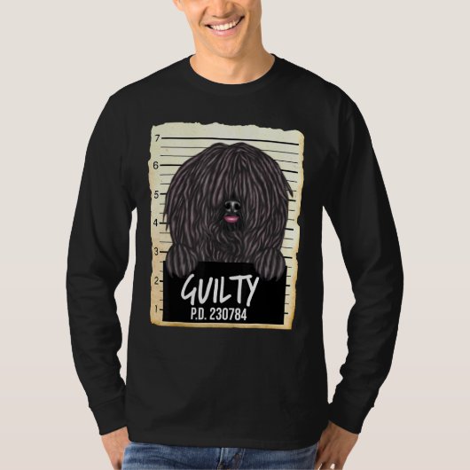 プリクの有罪の犬のムグショット Tシャツ (正面)