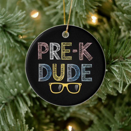 プリクドゥード新学期プリスクールの初日 セラミックオーナメント (ツリー)