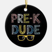 プリクドゥード新学期プリスクールの初日 セラミックオーナメント (正面)