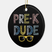 プリクドゥード新学期プリスクールの初日 セラミックオーナメント (左)