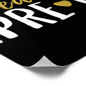 プリクプリスクール先生学生矢印 ポスター (角)