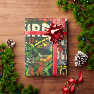 プリコード化ホラー漫画ブックラッピング紙 ラッピングペーパー