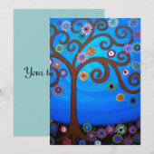 プリザーツによるバー・バット・ミツバの招待状 招待状 (正面/裏面)