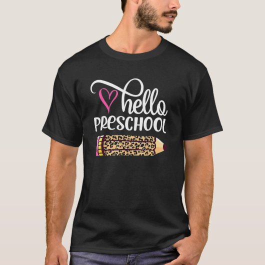 プリショールヒョウ鉛筆新学期 Tシャツ (正面)