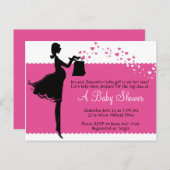 プリシラベビーシャワー招待状 インビテーションポストカード (正面/裏面)