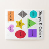 プリスクールの形状と色チャートジグソーパズル ジグソーパズル (横)