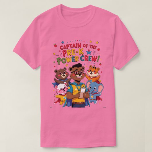 プリスクールパワーのリーダー Tシャツ (デザイン正面)