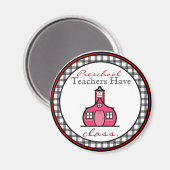 プリスクール先生マグネット – 先生はクラスを持つ マグネット (正面/裏面)
