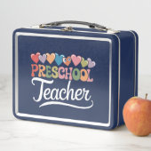 プリスクール先生初日グルービー新学期 メタルランチボックス (インサイチュ)