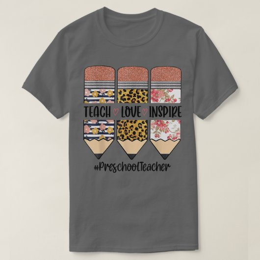 プリスクール先生教え新学期ラブインスピア Tシャツ (デザイン正面)