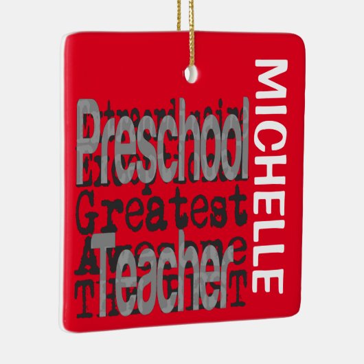 プリスクール先生超並外カスタム セラミックオーナメント (右)