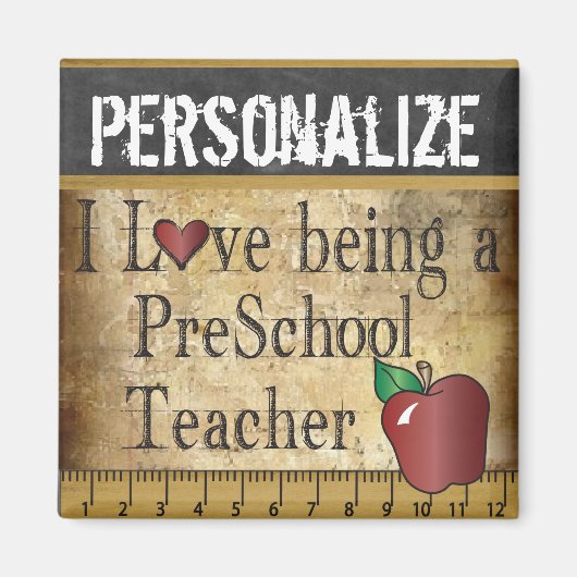 プリスクール先生 マグネット (正面)