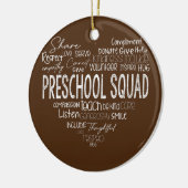 プリスクール分隊先生新学期デイケア セラミックオーナメント (左)