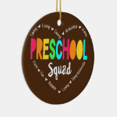 プリスクール分隊先生新学期デイケア セラミックオーナメント (右)