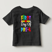プリスクール初日 幼児Tシャツ トドラーTシャツ (正面)