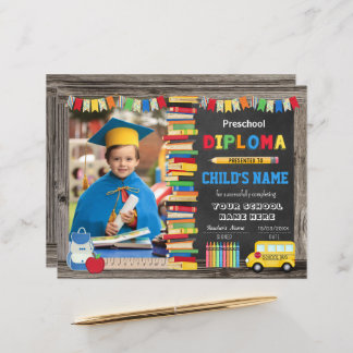 プリスクール卒業証書（写真あり）